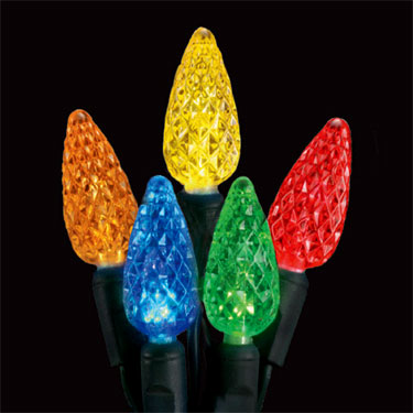 Forever Bright 20617 Set of 70 C6 Multi Red Blue Yellow Orange Christmas Lights