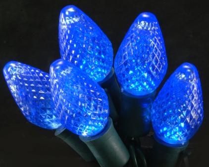 Forever Bright 78311 Set of 25 MicroChip LED Sapphire Blue Christmas Lights