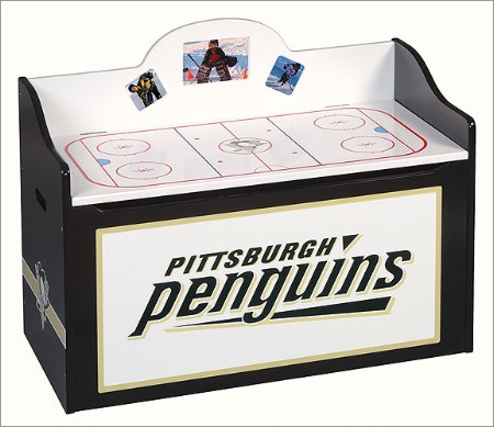 Guidecraft G13011 National Hockey League Pittsburgh Penguins Toy Box