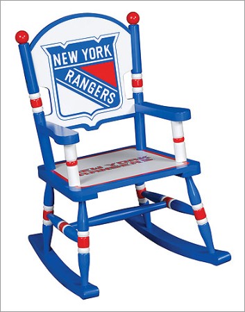 Guidecraft G13112 National Hockey League New York Rangers Rocking Chair