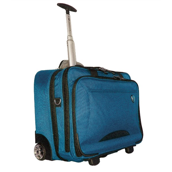 Heys USA MGS5061 NVY Ballistic Case 17 Inch Rolling Business Case and Computer Bag Navy