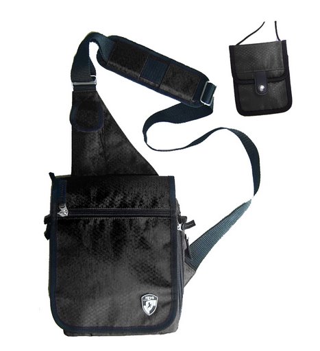 Heys USA SB01 BLK TravelMate Organizer Shoulder Bag - Black