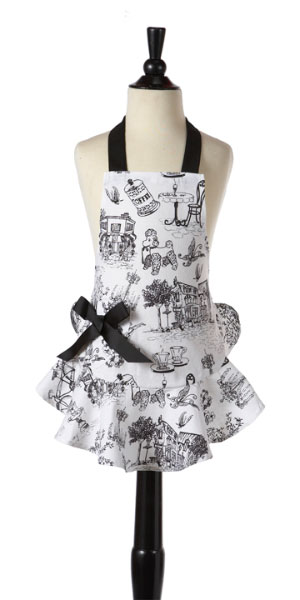 Jessie Steele 111-JS-18 Bib Josephine Cafe Toile Apron111-JS-18