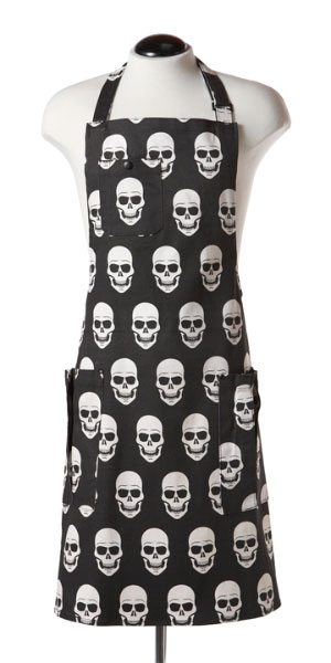 Jessie Steele 401-JS-45 Bib BBQ-Utility Skulls Apron