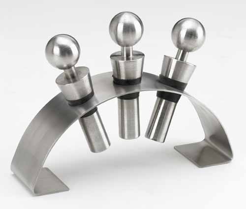 Kraftware 84598 Forme Bottle Stopper Set of 3