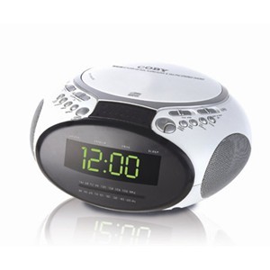 Coby CD-RA145 AM/ FM ALARM CLOCK AND CD PLAYER
