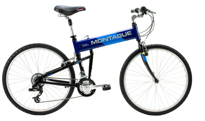 Montague CX Comfort-18 Folding Bike - 18 Inch Frame - Cobalt Blue