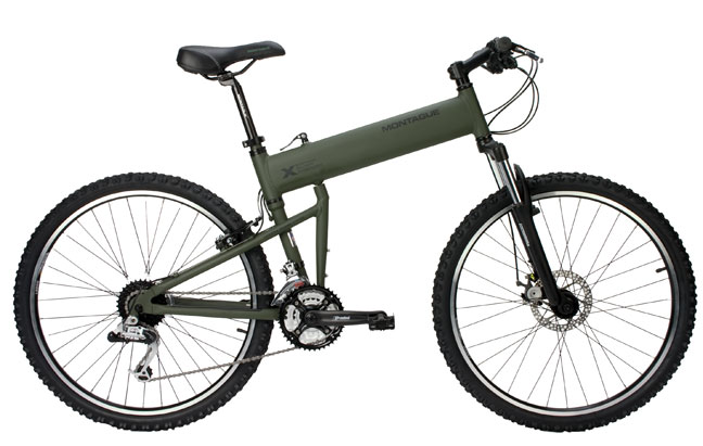 Montague Paratrooper-18 Mountain Folding Bike - 18 Inch Frame - Cammy Green