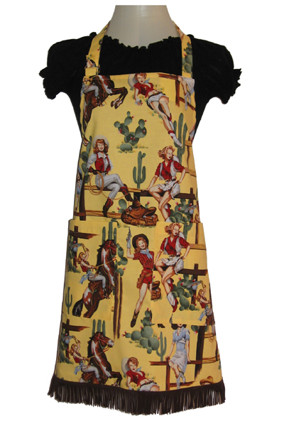 Sassy Cook n 012494A Western Lolitas in Yellow Apron