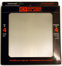 Range Kleen 5720 Set of Four Stainless Square Burner Covers