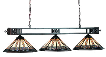 RAM Gameroom WSLB54 54 Inch Winslow 3 Light Billiard Lamp