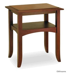 Winsome 94723 Antique Walnut Pine wood TABLE END TABLE