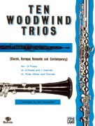 Alfred Publishing 00PROBK01060 Ten Woodwind Trios  Music Book