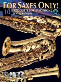 00-0480b For Saxes Only - 10 Jazz Duets For Saxophone - Music Book