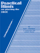 Alfred Publishing 00EL02704 Practical Hints on Playing the Oboe  Music Book