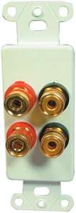 OEM SYSTEMS IWM-4BPG 5-Way Binding Posts 4 connector plates