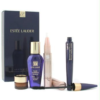 Estee Lauder Lash XL Mascara Maximum Length Set: Lash XL+ Ideal Light Illuminator+ Adv. Night Repair Eye.... - 4pcs