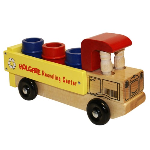 Hz673 Recycle Truck Wooden Toy