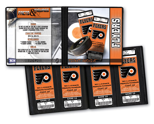 Philadelphia Flyers NHL Ticket Archive - Holds 64 Tickets