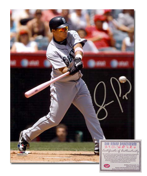 Jose Lopez Seattle Mariners MLB Hand Signed 16x20 Photograph Mother s Day Pink Bat
