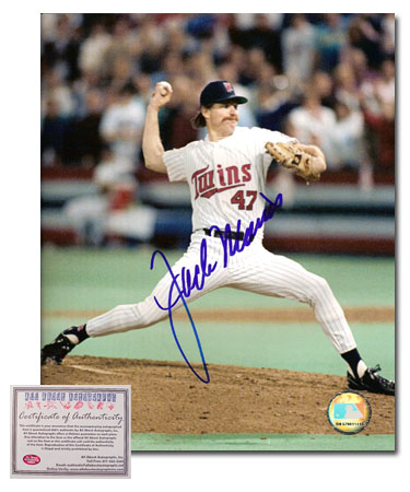 Jack Morris Minnesota Twins MLB Hand Signed 16x20 Photograph Home Jersey