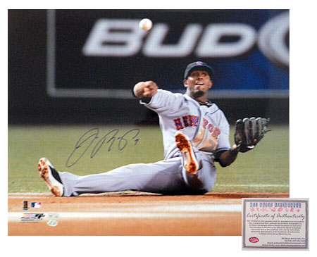 Jose Reyes New York Mets MLB Hand Signed 16x20 Photograph Seated Throw