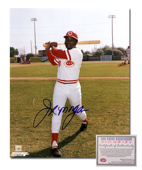 Joe Morgan Cincinnati Reds MLB Hand Signed 8x10 Photograph Pose