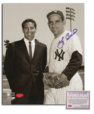 Yogi Berra New York Yankees MLB Hand Signed 8x10 Photograph with Phil Rizzuto