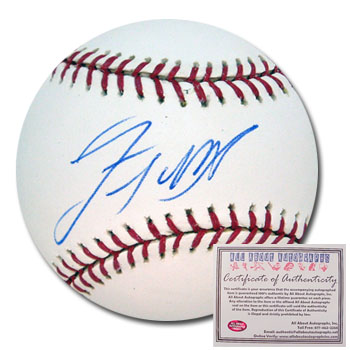 Lastings Milledge Washington Nationals Hand Signed Rawlings MLB Baseball