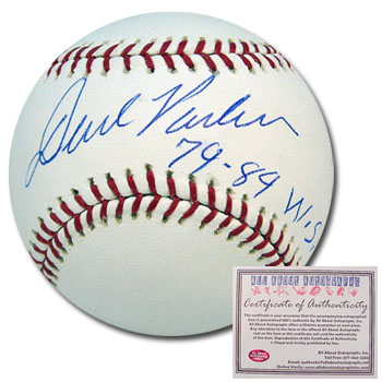 David Parker Pittsburgh Pirates Hand Signed Rawlings MLB Baseball with 78 and 89 WSC Inscription