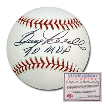 Boog Powell Baltimore Orioles Hand Signed Rawlings MLB Baseball with 70 MVP Inscription
