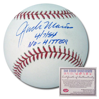 Jack Morris Detroit Tigers Hand Signed Rawlings MLB Baseball with 4-7-84 No Hitter Inscription