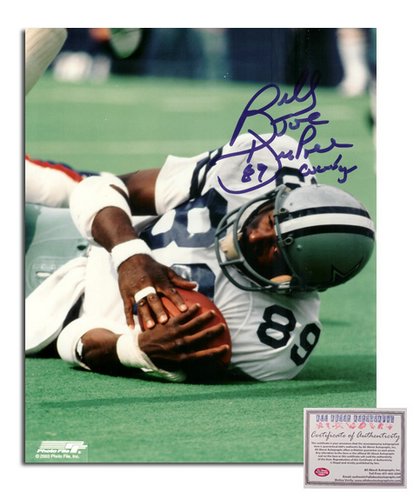 Billy Joe Dupree NFL Dallas Cowboys Hand Signed 8x10 Photograph Catching