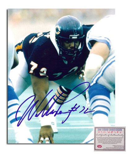 William Perry NFL Chicago Bears Hand Signed 8x10 Photograph Vs Lions