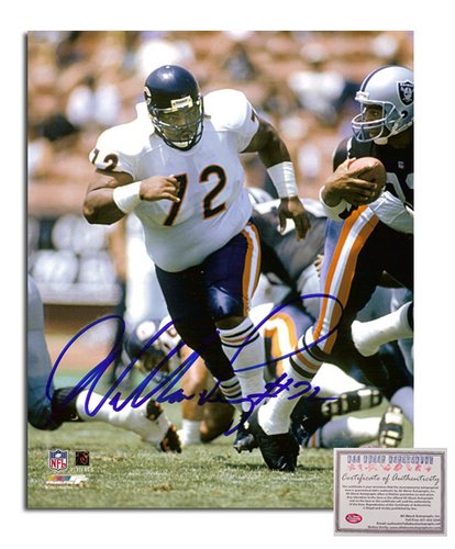William Perry NFL Chicago Bears Hand Signed 8x10 Photograph Vs Raiders