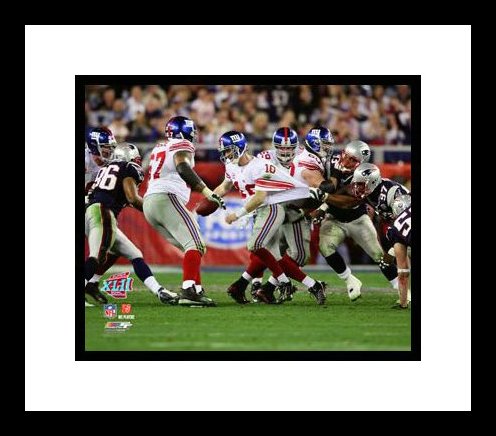 Eli Manning New York Giants NFL Framed 8x10 Photograph Super Bowl XLII Escaping Sack
