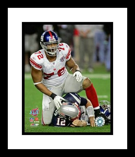Osi Umenyiora New York Giants NFL Framed 8x10 Photograph Super Bowl XLII Sacking Brady