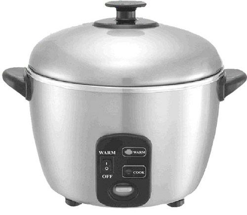 Sc-886 3 Cup Stainless Steel Rice Cooker And Steamer