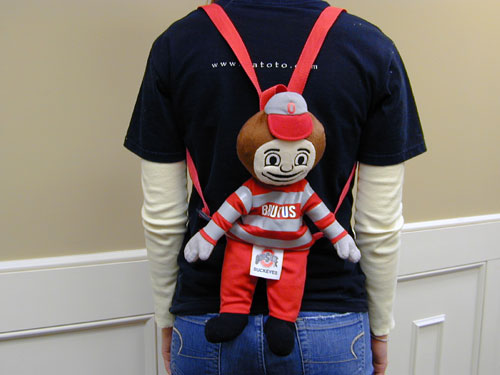 TeamHeads DJ07-90510R1 Ohio State Backpack Plush
