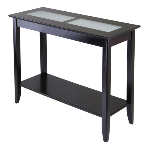 Winsome 92240 Syrah Console or Hall Table with Frosted Glass - Espresso Winsome 92240 Syrah Console or Hall Table with Frosted Glass - Espresso