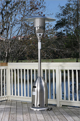 Fire Sense 11201 Patio Heater LPG Deluxe Model 3 Inch Diameter Support Pole - Stainless Steel