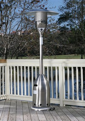 Fire Sense 55006 Patio Heater LPG Deluxe Model 3 Inch Diameter Support Pole - Copper Finish