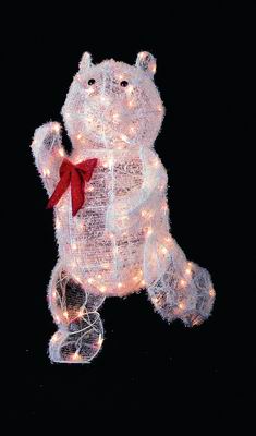 Christmas Source 870111 37 Inch Animated Shimmering Bear with 100 Lights