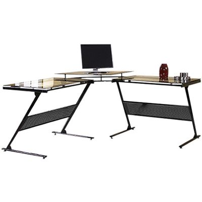 ZLine Designs ZL14291DU Delano L Glass Computer Desk