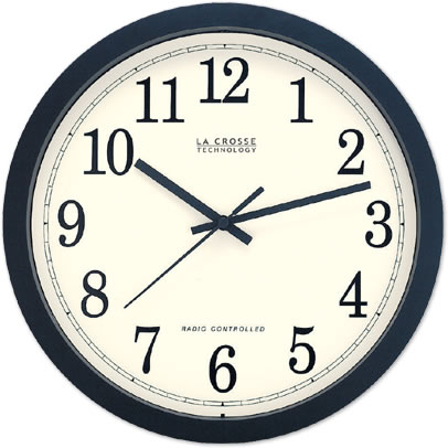 Lacrosse Techonology 14 Inch Plastic Analog Wall Clock Black - WT-3143A