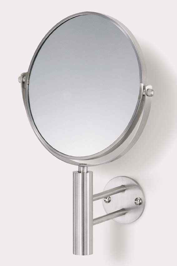40115 Felice Wall Mirror Total H.11.43 Inch Stainless Steel