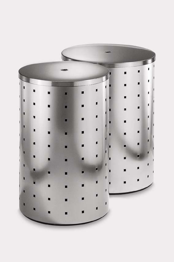 Zack 50515 QUADRO laundry bin dull Stainless Steel Zack 50515 QUADRO laundry bin dull Stainless Steel