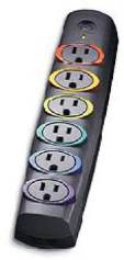 Kensington 62144B 6 OUTLET/FAX/MODEM SURGE 8 CRD