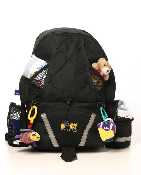 Baby Sherpa Diaper Backpack Black - 03-001