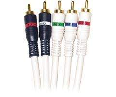 Steren Component Video/Stereo Audio Cables 254650IV